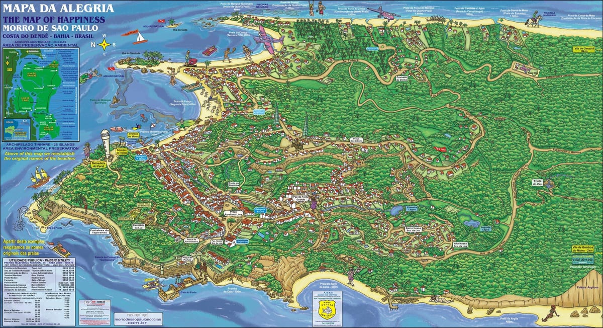 morro de Sao Paulo kat jeyografik