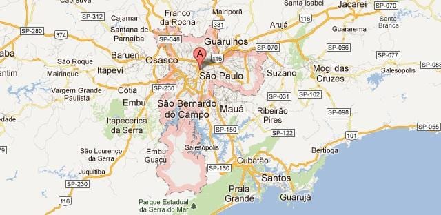 google kat jeyografik Sao Paulo