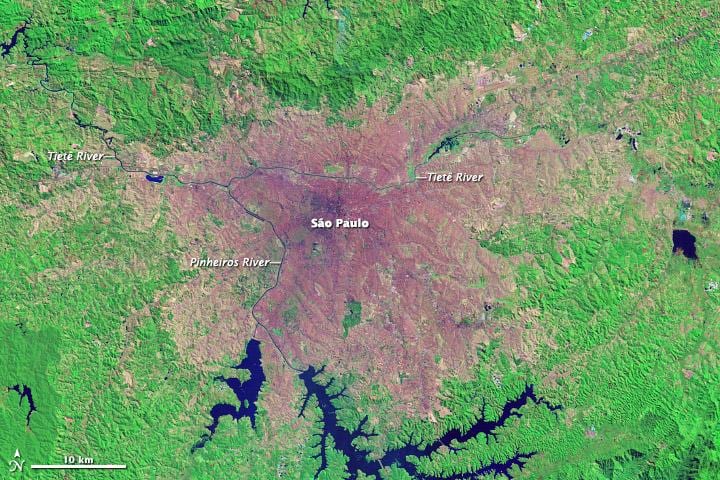 São Paulo kat topografik