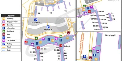 Sao Paulo gru tèminal ayewopò kat jeyografik